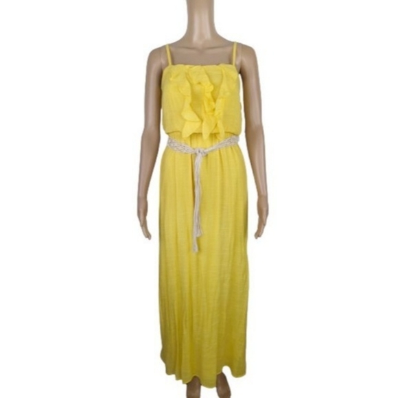 BCX Yellow Maxi Sundress M - Picture 1 of 8